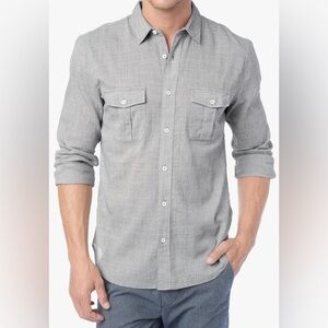 GAP Men's Gray Button-Up Shirt